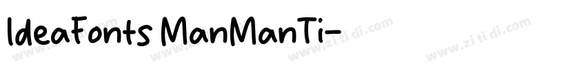 IdeaFonts ManManTi字体转换